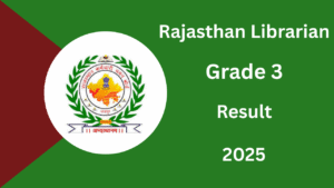 Rajasthan Librarian Grade 3 Result 2025