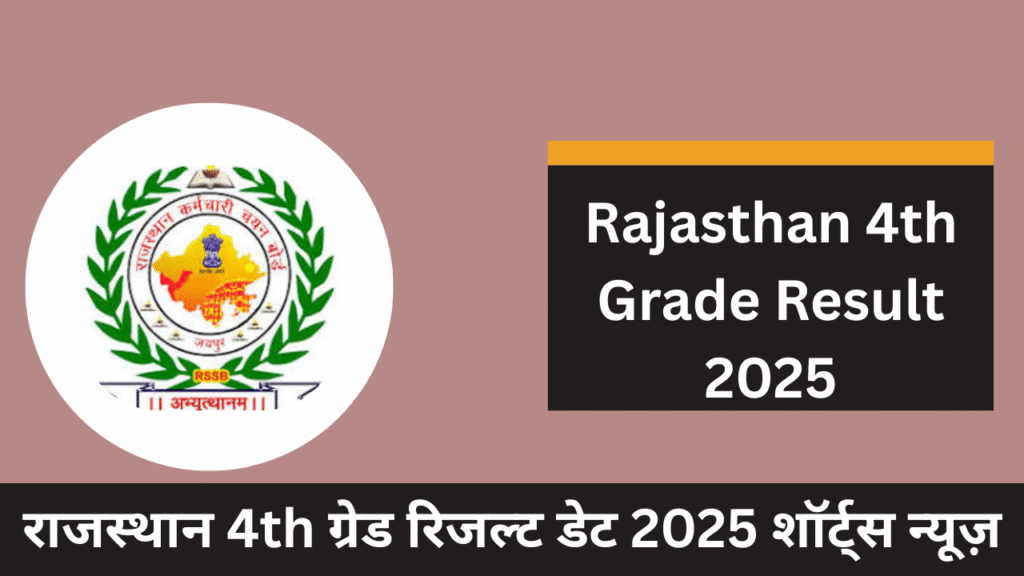 Rajasthan 4th Grade Result 2025