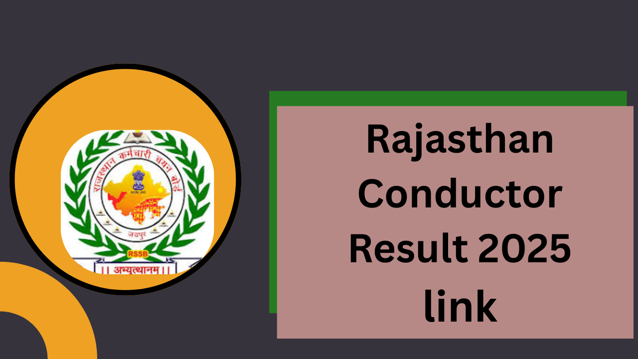 Rajasthan Conductor Result 2025 link