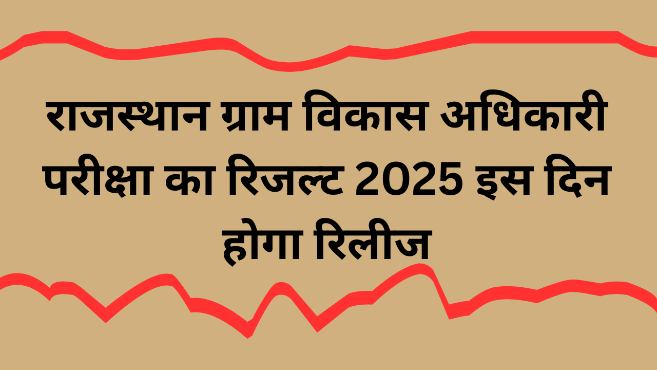 Rajasthan VDO Result 2025
