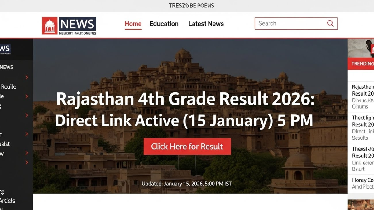 Rajasthan 4th Grade Result 2026 latest news