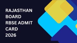 RBSE Admit Card 2026