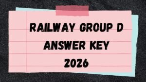 Railway Group D Answer Key 2026