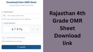 Rajasthan 4th Grade OMR Sheet Download