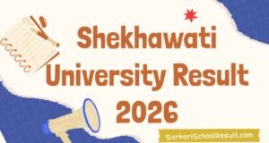 Shekhawati University Result 2026