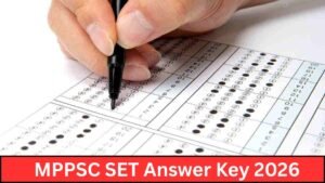 MPPSC SET Answer Key 2026