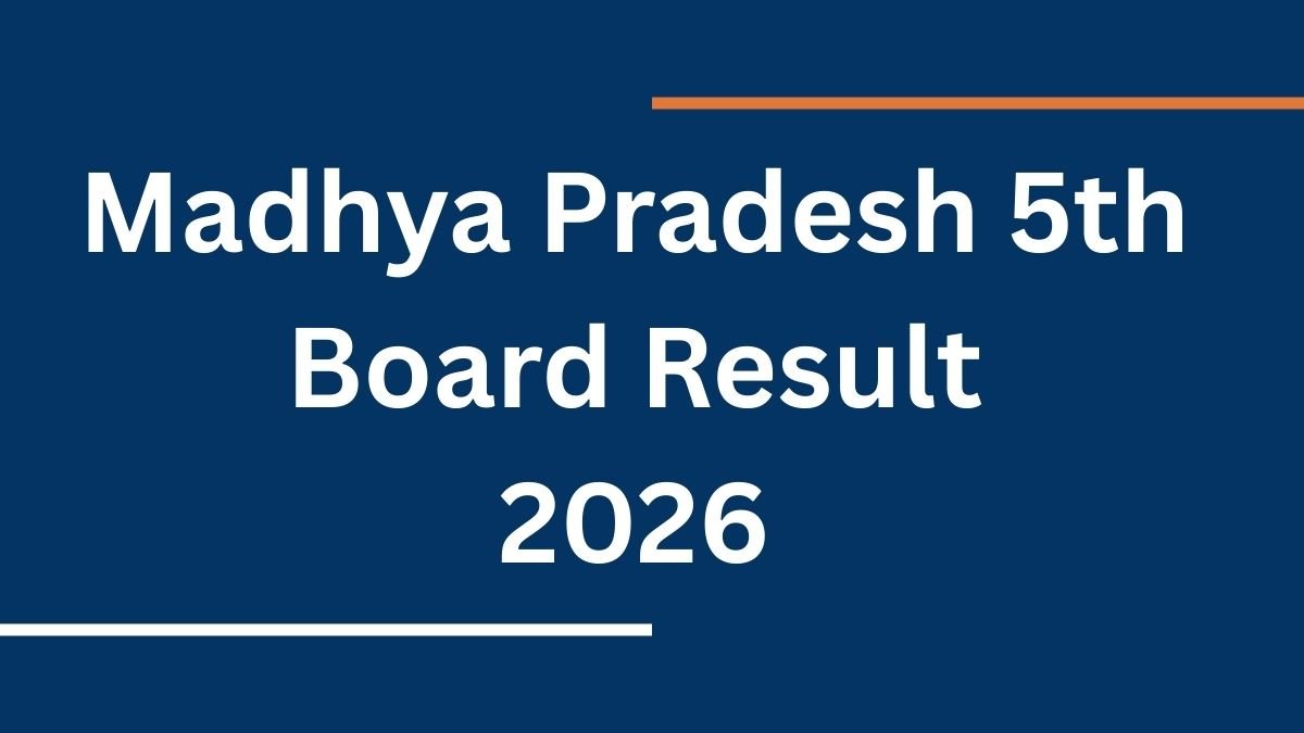 MPBSE Board 5th Result 2026