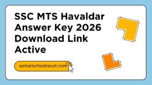 SSC MTS Havaldar Answer Key 2026