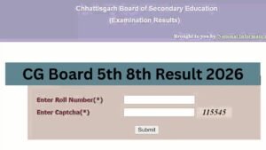 CG Board 5th 8th Result 2026