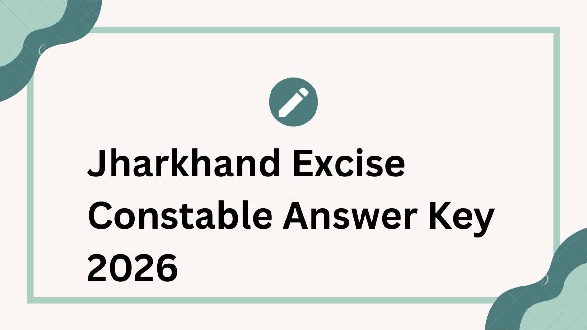 JSSC Excise Constable Answer Key 2026